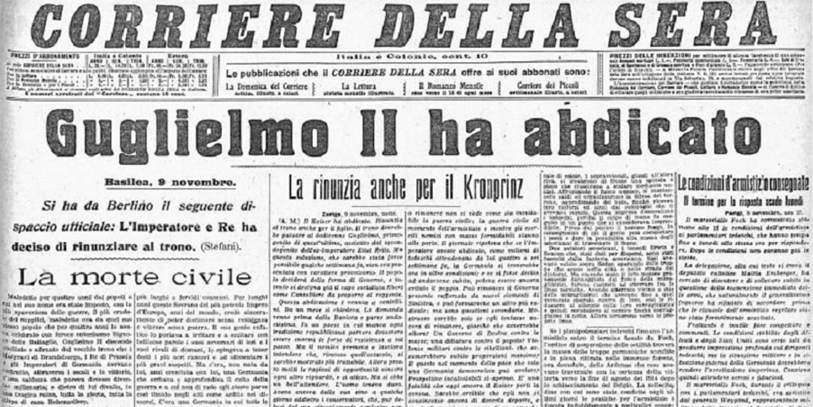 Accadde Oggi 9 Novembre