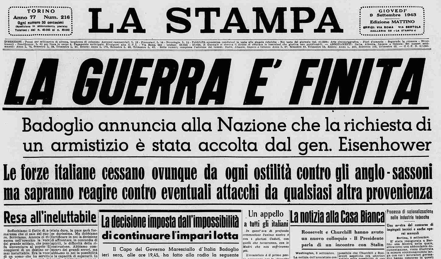 A 80 anni dall’Armistizio – Operazione: Presa di Roma – “Spazio, ultima frontiera”