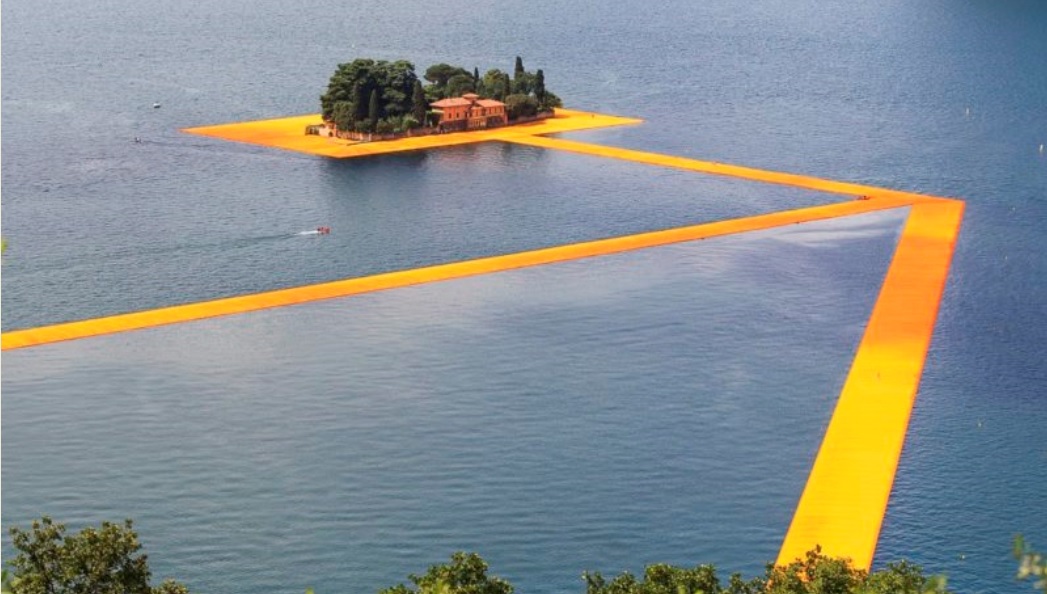 La passeggiata di Christo sul Lago d’Iseo