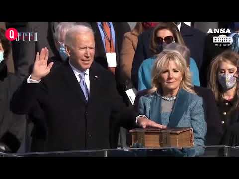 Biden giura, Jill si commuove: l’America volta pagina