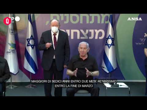Israele, Netanyahu riceve la seconda dose della Pfizer-BioNTech