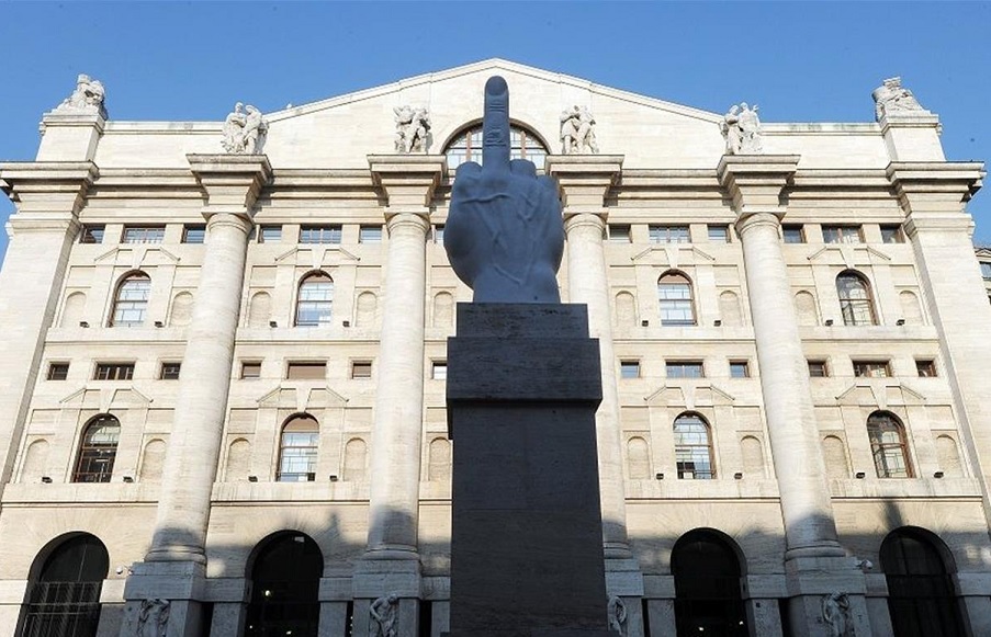 L’inaugurazione di Piazza Affari