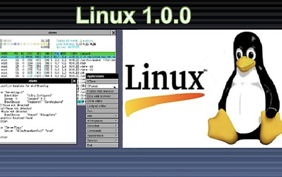 La prima versione di Linux