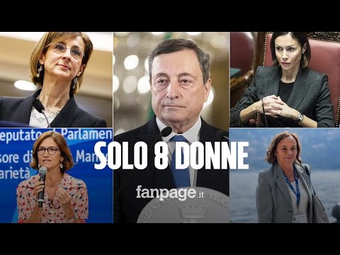 Governo Draghi, su 23 ministri solo 8 sono donne: poco più della metà dei colleghi maschi