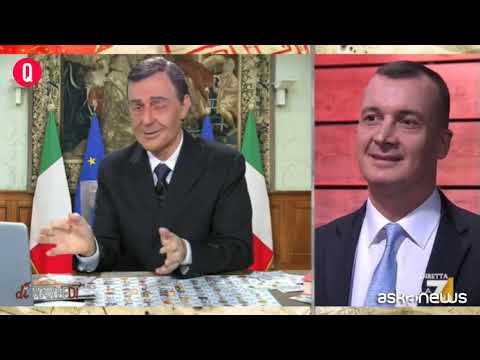 Neri Marcorè e la tombola di Mario Draghi: 48? Conte che parla…