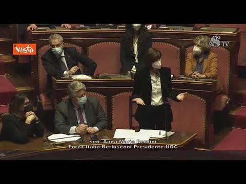 Bernini: «Complimenti a Draghi per aver superato stress test di lunga maratona al Senato»
