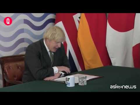 Bojo dà il benvenuto a Draghi, Biden e Suga al pre-vertice del G7