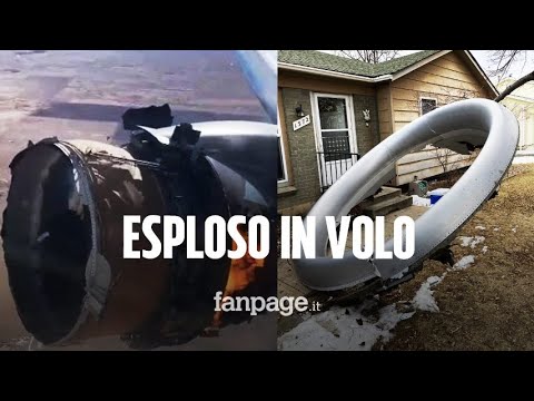 USA, motore del Boeing 777 esplode in volo: piombati a terra numerosi pezzi metallici