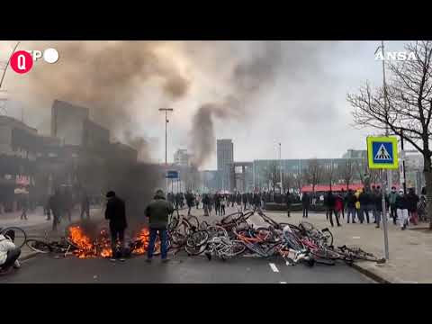 In Europa manifestazioni contro le misure anti-covid