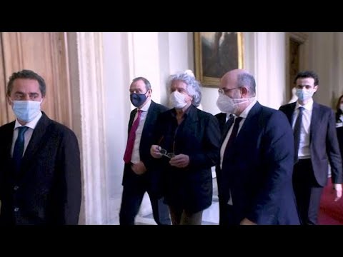 Consultazioni, l’arrivo di Beppe Grillo da Mario Draghi