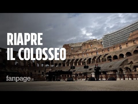 Roma, il Colosseo riapre dopo quasi 3 mesi e festeggia con un concerto nell’arena