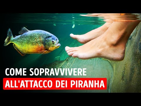 Ecco L’Unico Modo Per Sfuggire A Un Banco Di Piranha