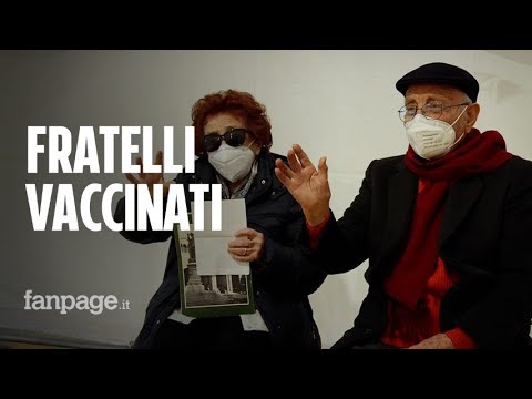 Roma, i fratelli Zois sopravvissuti al bombardamento del ’43 si vaccinano insieme contro il Covid-19