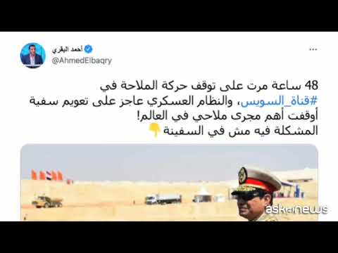 La nave incagliata nel Canale di Suez scatena la satira politica