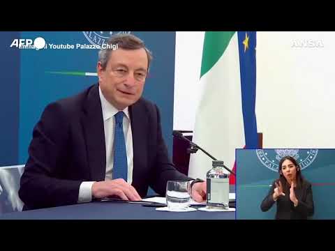 Draghi: “Scuole aperte in zona rossa, legge per i vaccini ai sanitari”