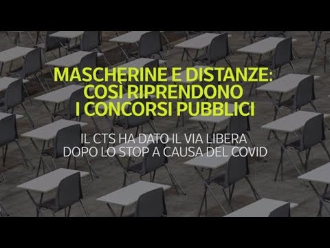 Mascherine e distanze: così riprendono i concorsi pubblici