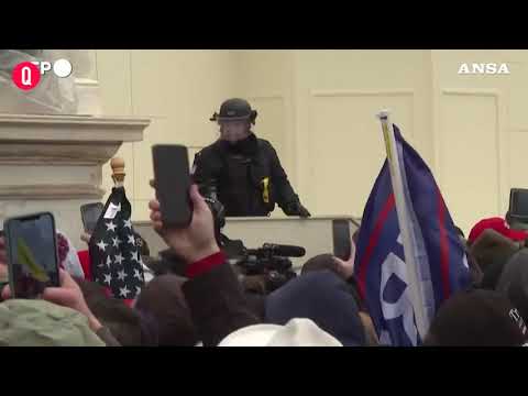 Usa, la profezia di QAnon sul ritorno di Trump fa paura: Congresso blindato