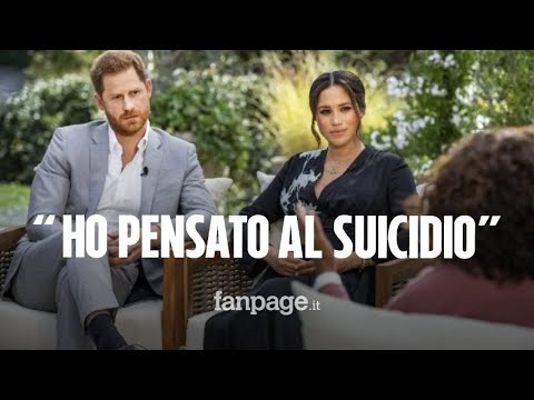 Meghan Markle e Harry da Oprah, le accuse: “Volevo suicidarmi. Reali razzisti con Archie”