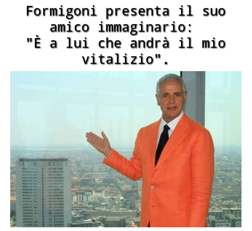 Formigoni e il Vitalizio