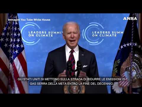 Clima, Biden: “E’ il decennio decisivo per evitare il peggio”