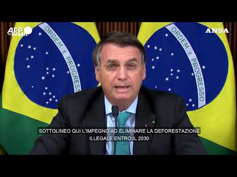 Clima, Bolsonaro vuole “eliminare la deforestazione illegale entro il 2030”