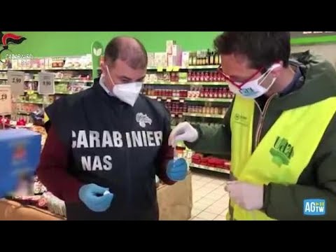 Controlli dei Nas sulla sanificazione anti Covid nei supermercati, 18 tamponi positivi e 12…