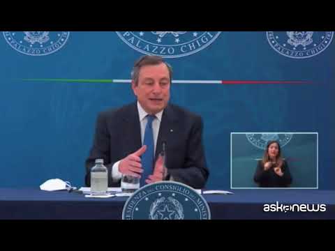 Draghi: riaperture? Non ho una data, dipende da dati e vaccini