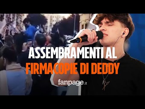 Assembramenti al firmacopie di Deddy, fan scatenati: polemiche sui social