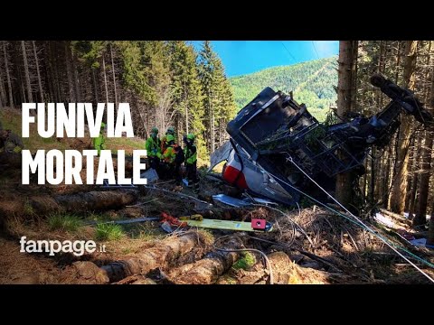 Crollo funivia Stresa-Mottarone, la fune traente si sarebbe spezzata: l’ultimo controllo nel 2020