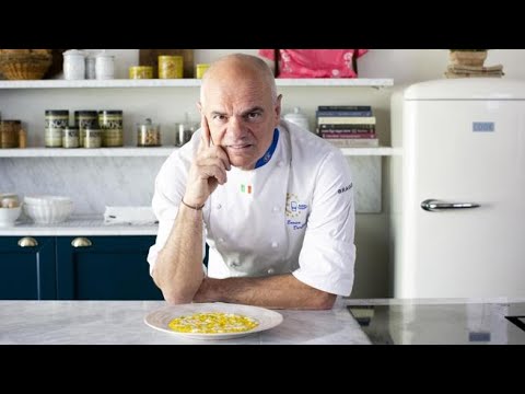 Il risotto allo zafferano e asparagi dello chef Enrico Derflingher