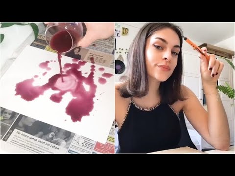Trasforma una “macchia” di vino in un piccolo capolavoro: l’arte non convenzionale di Derya