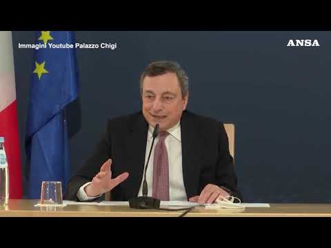 Riaperture, Draghi: “Voglio riaprire, ma bisogna farlo in sicurezza”