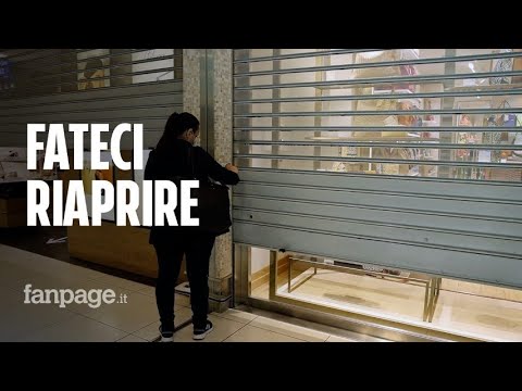 Giù le serrande dei negozi, la protesta del centro commerciale contro la chiusura nel week end