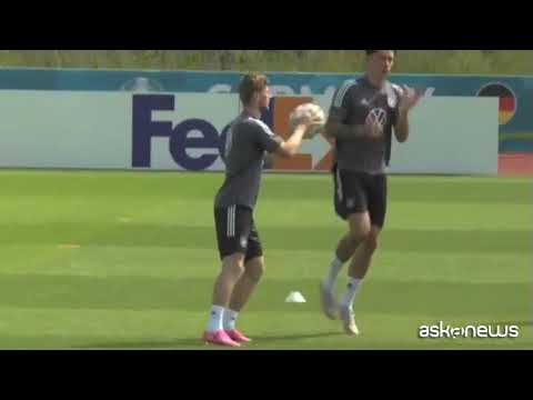 Euro 2020, la nazionale tedesca si allena per battere la Francia