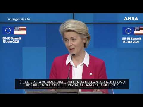 Ue-Usa, von der Leyen: “Accordo sugli aerei dopo 20 anni di controversie”