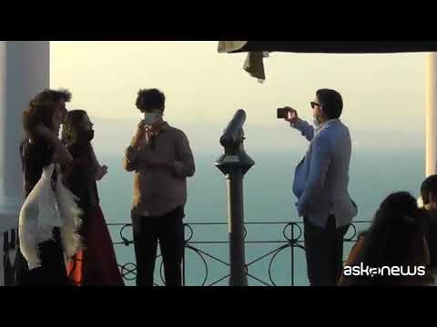 Matteo Renzi a Capri con la famiglia, Piazzetta e tour da turista