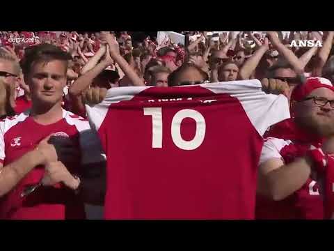 Europei, Belgio e Danimarca si fermano per il tributo ad Eriksen