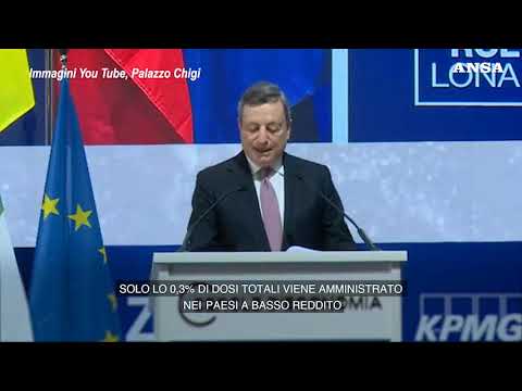 Covid, Draghi: “Siamo ancora lontani dalla fine, c’e’ il rischio di nuove varianti”