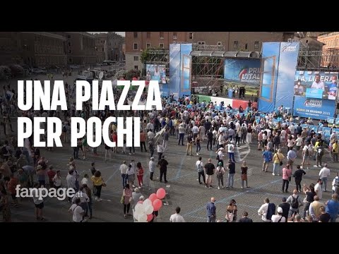 Salvini convoca la manifestazione della ripartenza, ma in piazza solo un migliaio di leghisti