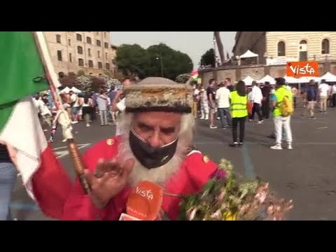“Ho fatto l’unione ma c’è ancora confusione”. Anche “Garibaldi” alla manifestazione della Lega