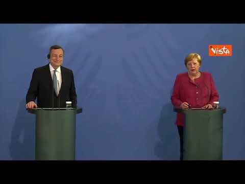 Merkel: «Con Draghi sintonia anche sul calcio, pensiamo che Gosens del Bergamo sia un ottimo…