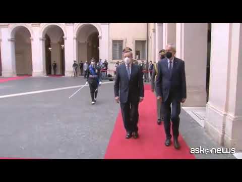 Draghi riceve il presidente austriaco Van der Bellen