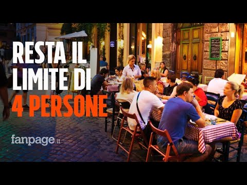 Bar e ristoranti, resta il limite di 4 persone al tavolo: la precisazione del ministero della Salute