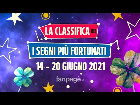 Oroscopo della settimana dal 14 al 20 giugno 2021: la classifica dei segni fortunati