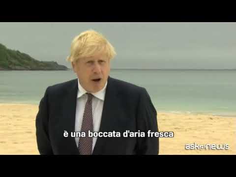 Carbis Bay, Johnson: “vedere Biden, una boccata d’aria fresca”