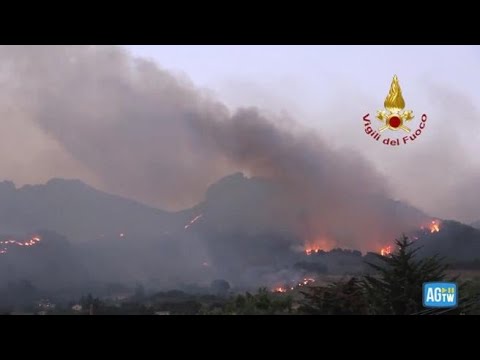 Palermo, vigili del fuoco al lavoro tutta la notte per spegnere gli incendi tra Piana degli…