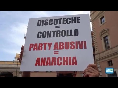 Discoteche, i gestori manifestano a Roma: «Fateci riaprire in sicurezza»