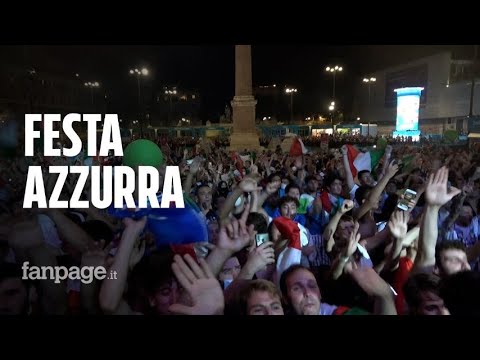 Campioni d’Europa: Roma in piazza tra caroselli e fuochi d’artificio