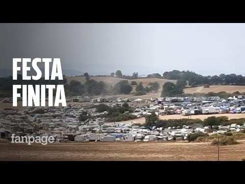 Viterbo, l’area del mega rave è stata liberata: “Non è rimasto più nessuno”