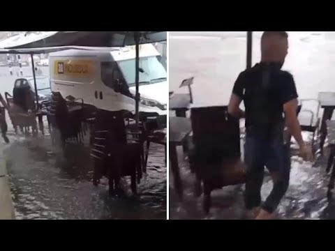 Roma colpita da un nubifragio: il video della zona Tiburtina allagata